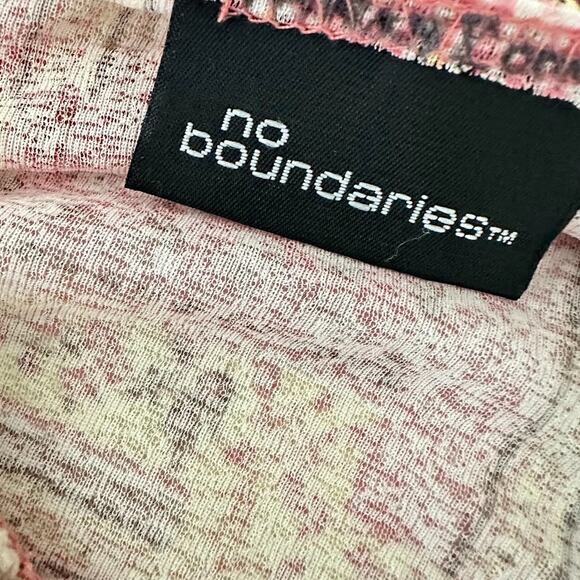 No Boundaries Top Juniors M Patchwork Y2K Hippie Fairycore Boho Festival Crochet - Picture 9 of 10